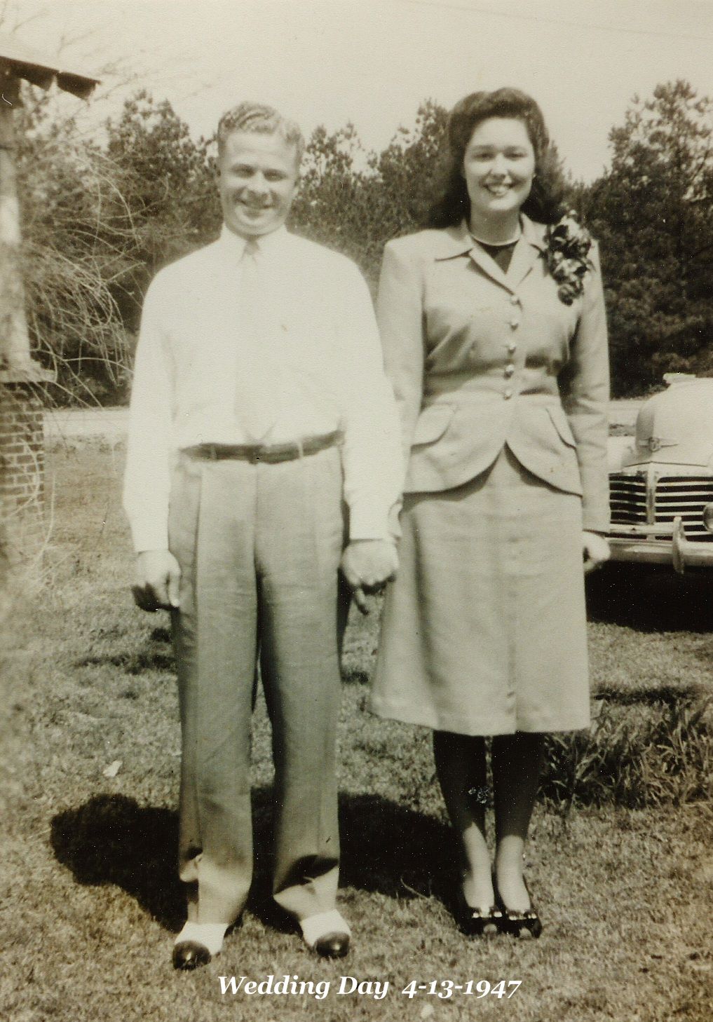 Lester/editedJoe & Sylvia Lester Wedding day 4-13-1947.jpg
