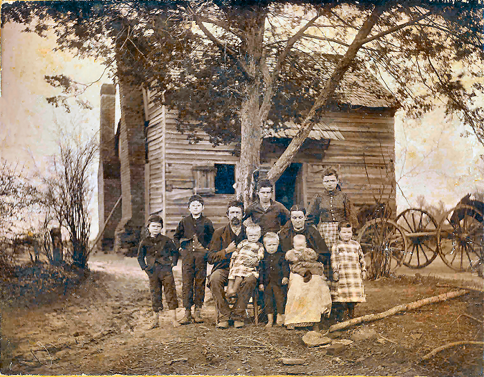 Family of Simeon M Wood & Mary Elizabeth [RAY] Wood,